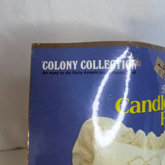 Colony Collection Candlewick Pillow Bow of Roses I Needlecraft Kit NEW VTG Craft - Picture 4 of 6